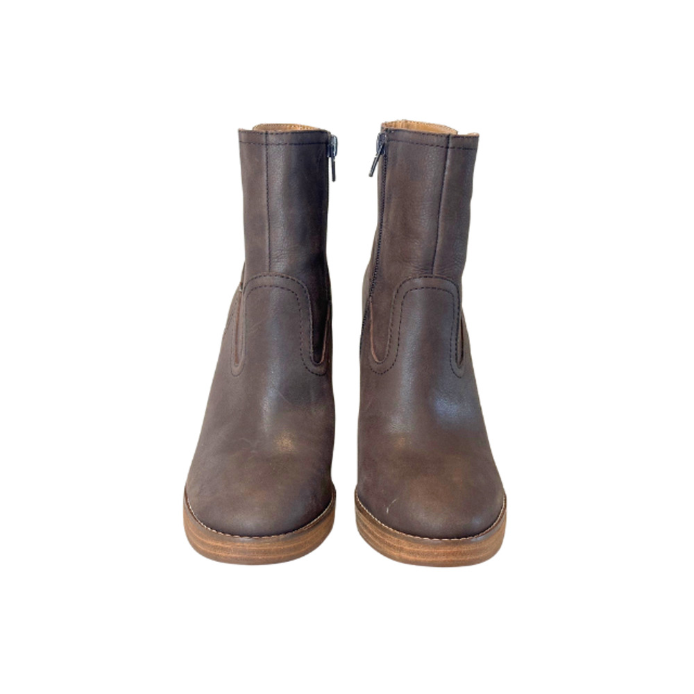 Lucky Brand Quintei Bootie Platform Boots Ankle Western Brown Women's Size 8M - Picture 3 of 9